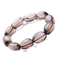 Smoky Quartz Bracelet, anti-fatigue & for man, brown .5 Inch 