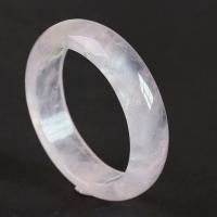 Rose Quartz Bangle, Unisex, pink .5 Inch 