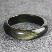 Gold- Obsidian Armreif, für Frau, gemischte Farben, 19-22mm, Länge:7.5 ZollInch, verkauft von PC