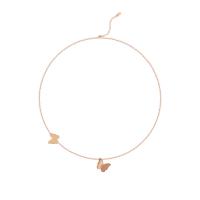 Collier de bijoux de titane, Acier titane, avec 2.36 inch chaînes de rallonge, Placage de couleur d'or, styles différents pour le choix & pour femme & avec strass Environ 15.74 pouce, Vendu par PC