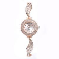 Women Wrist Watch, Zinc Alloy, Chinese movement, for woman & with rhinestone 