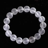 Clear Quartz Bracelet, Unisex & radiation protection, white Approx 15 cm 