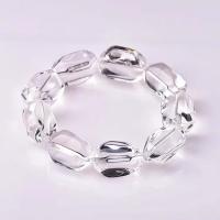 Clear Quartz Bracelet, anti-fatigue & for man, clear .5 Inch 