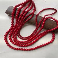 Glass Beads, stoving varnish, DIY red, 4-8mm Inch 