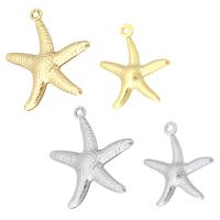 Stainless Steel Pendants, Starfish, plated 