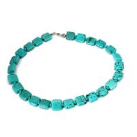 Collier turquoise en alliage de Zinc , avec turquoise, pour femme, bleu cm, Vendu par PC