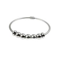 Bracelet en acier inoxydable, pour femme, couleur originale, 3mm, Diamètre inté Environ 56mm, Vendu par PC