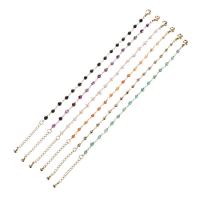 Pulseras de ágata, metal, con Hematite & Ágata & Perlas cultivadas de agua dulce, con 1.18Inch extender cadena, chapado en color dorado, diferentes materiales para la opción & para mujer, más colores para la opción, 3mm, longitud:aproximado 6.3 Inch, Vendido por UD