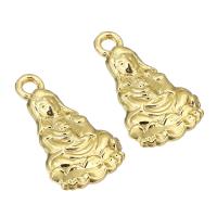 Zinc Alloy Jewelry Pendants, Buddha, gold color plated Approx 2mm 