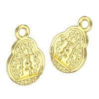 Zinc Alloy Jewelry Pendants, gold color plated Approx 2mm 