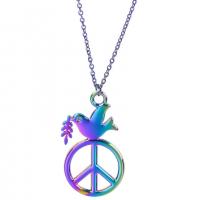 Zinc Alloy Jewelry Pendants, Pigeon, colorful plated, mixed colors cm 