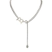 Collier de bijoux de titane, Acier titane, unisexe, argent cm, Vendu par PC