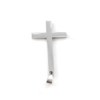 Stainless Steel Cross Pendants, 316 Stainless Steel, original color Approx 3-5mm 