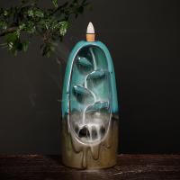 Incense Smoke Flow Backflow Holder Ceramic Incense Burner, Porcelain, handmade, for home and office & durable 