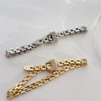 Cubic Zirconia Micro Pave Brass Bracelet, plated, fashion jewelry & micro pave cubic zirconia cm 