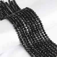 Schorl Beads, Round, polished, DIY & faceted, black Approx 15 Inch 