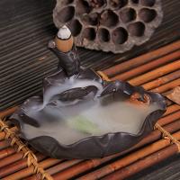 Incense Smoke Flow Backflow Holder Ceramic Incense Burner, Porcelain, handmade, for home and office & durable 