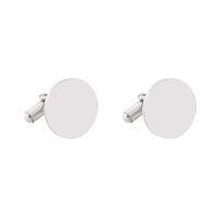 Zinc Alloy Cufflinks, polished & for man & with rhinestone 