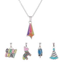 Zinc Alloy Enamel Pendants, with enamel, 5 pieces & fashion jewelry & for children, 0.9*2.4cmuff0c1.5*1.8cmuff0c1.3*2.1cmuff0c1.6*1.8cmuff0c1.3*2.3cm 