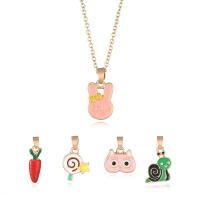 Zinc Alloy Enamel Pendants, with enamel, 5 pieces & fashion jewelry & for children, 1*2cmuff0c0.6*2.2cmuff0c0.6*2cmuff0c1.4*1.7cmuff0c1.2*2.1cm 