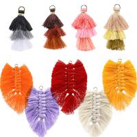 Cotton Thread Tassel Earring Findings Approx 