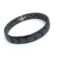 porcelaine bracelet, avec Ocre noir, poli, magnétique & pour homme, plus de couleurs à choisir Environ 8.07 pouce, Vendu par PC