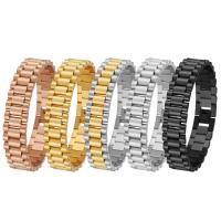 acier inoxydable bracelet, avec Acier titane, Placage, magnétique & pour homme, plus de couleurs à choisir, 15mm Environ 8.86 pouce, Vendu par PC