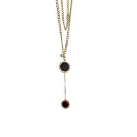 Collier de bijoux de titane, Acier titane, pour femme, doré cm, Vendu par PC