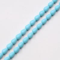 Synthetic Turquoise Beads, Teardrop, DIY blue Approx 15 Inch 