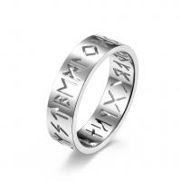 Titan Stahl Fingerring, Titanstahl, plattiert, Modeschmuck, keine, 6mm, verkauft von PC