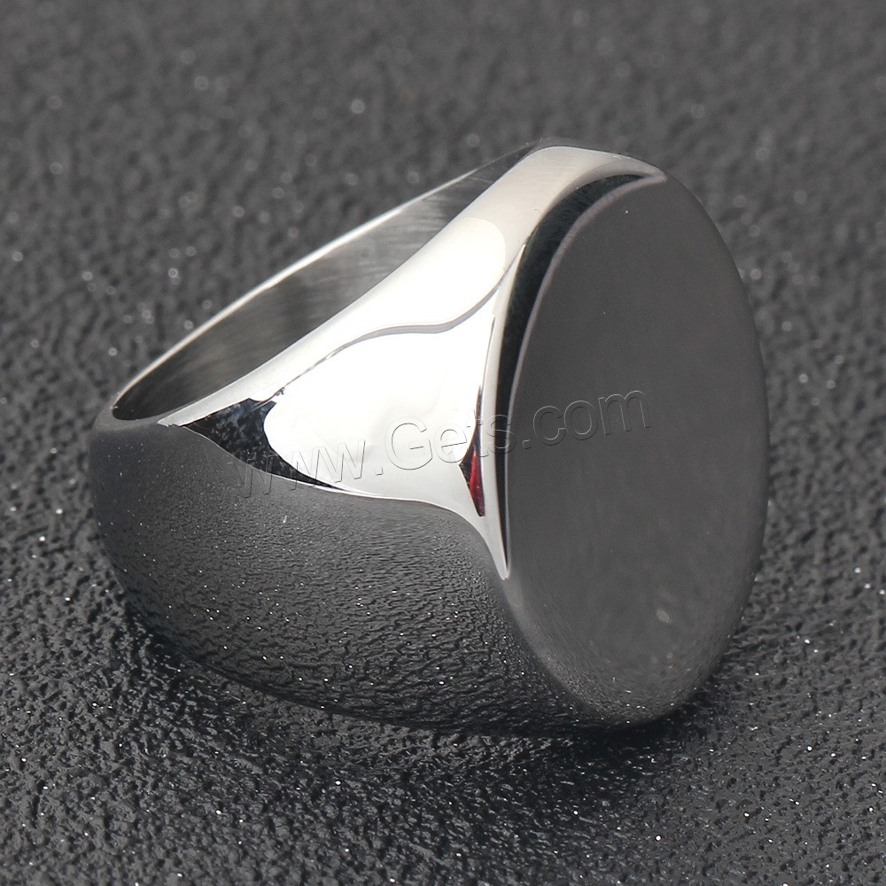 Titanium Steel Finger Ring, plated, different size for choice & for man, more colors for choice, 22mm, US Ring Size:7-12, Sold By PC