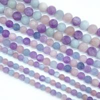 Mixed Gemstone Beads, Round, polished, DIY, mixed colors cm 