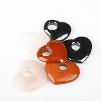 Colgantes de Gemas Mixta, Piedra natural, más colores para la opción, 35x30x7.5mm, 20PCs/Bolsa, Vendido por Bolsa