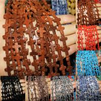 Mixed Gemstone Beads, Natural Stone, Cross, polished, DIY cm 