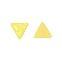 Mobile Phone DIY Decoration, Resin, Triangle, epoxy gel, yellow 