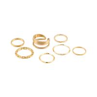 Zink-Legierung Ring Set, Zinklegierung, plattiert, Modeschmuck & einstellbar & für Frau, keine, Größe:6-8, verkauft von setzen