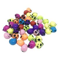 Enamel Acrylic Beads, Skull Approx 