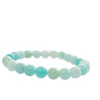 Amazonite bracelet, Rond, poli, pour femme, bleu Environ 19 cm, Vendu par PC