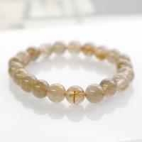 Rutilated Quartz Bracelet, polished, Unisex, mixed colors Approx 19 cm 