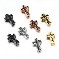 Cubic Zirconia Micro Pave Brass Beads, plated, DIY & micro pave cubic zirconia 