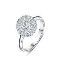 Cubic Zirconia Micro Pave Brass Finger Ring, plated & micro pave cubic zirconia & for woman US Ring 