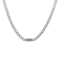 Collier de bijoux de titane, Acier titane, poli, unisexe, argent .5 cm, Vendu par PC