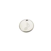 Stainless Steel Pendants, plated, fashion jewelry & DIY 12mm 