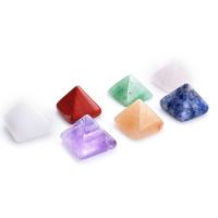 Gemstone Cabochons, Pyramidal, polished, fashion jewelry, mixed colors 