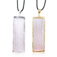 Gypsum Stone Pendant, with Zinc Alloy, plated, fashion jewelry 50-70mm,10-20mm 