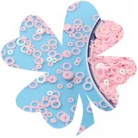 Plastic Sequin Beads, PVC Plastic, DIY 5mm 