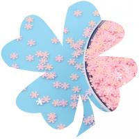 Plastic Sequin Beads, PVC Plastic, Snowflake, DIY 5mm 