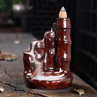 Incense Smoke Flow Backflow Holder Ceramic Incense Burner, Porcelain, handmade, for home and office & durable & multifunctional 