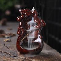 Incense Smoke Flow Backflow Holder Ceramic Incense Burner, Porcelain, handmade, for home and office & durable & multifunctional 