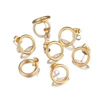 Edelstahl Stud Ohrring, plattiert, Modeschmuck & für Frau, keine, 2x14mm, 10PCs/Tasche, verkauft von Tasche